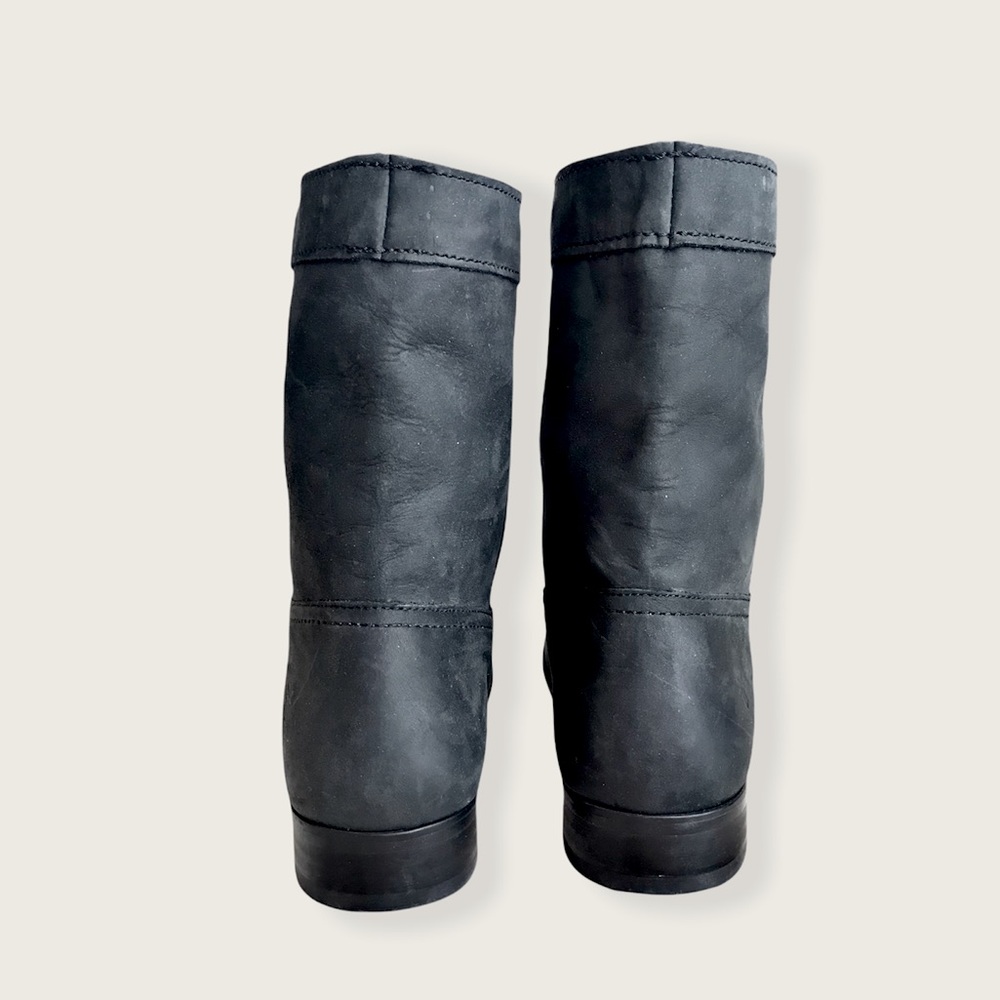 Frye Cara Roper Pull On Short Western Suede Boots - Picture 9 of 14
